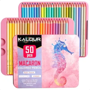 Pastel Colored Pencils Set of 50 Colors