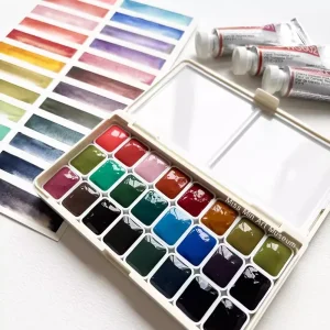 Watercolor Granulating Colors 24 Colors